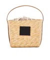 Plan C Straw Basket In Beige