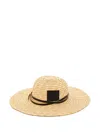 Plan C Straw Hat In White