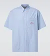 Plan C Striped Shirt In Blue / White / Sky