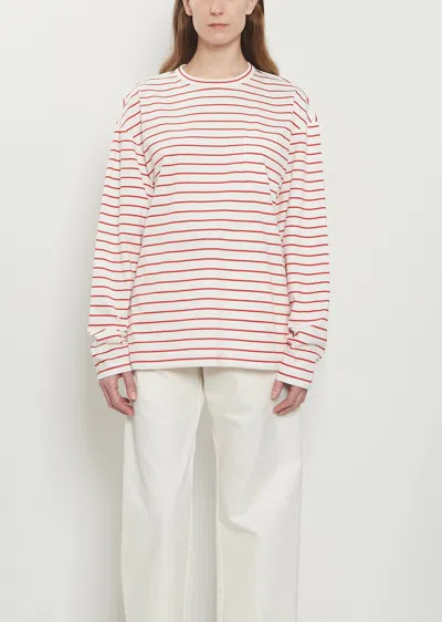 Plan C Striped Jersey Long Sleeve T-shirt