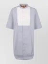 Plan C Striped Pattern Cotton Shirt