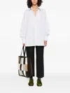 Plan C Striped Shirt In White