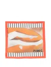 Plan C Striped-print Scarf In Multi
