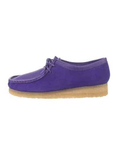Pre-owned Plan C Suede Moccasins In Blue/purple