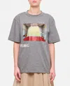 Plan C Graphic Print Crew-neck T-shirt In Grey