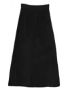 Plan C Zip Maxi Skirt In Black