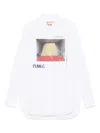 Plan C Tenda Che Vola Hemd Mit Print In Weiss