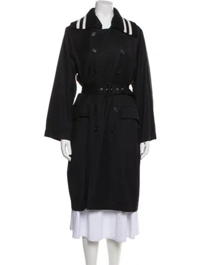 Pre-owned Plan C Trench Coat In Black