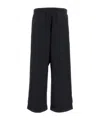 Plan C Black Wide Leg Trousers In Black