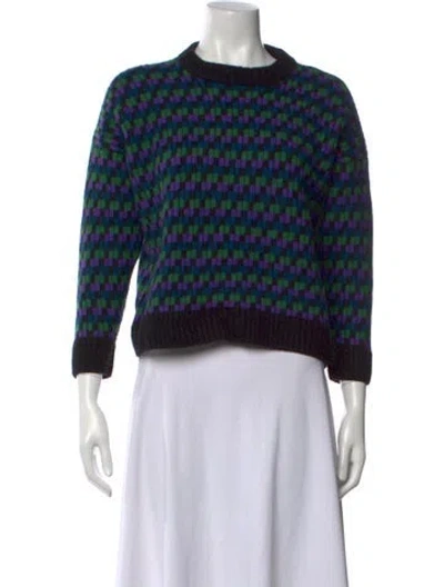 Pre-owned Plan C Virgin Wool Printed Sweater In Multi