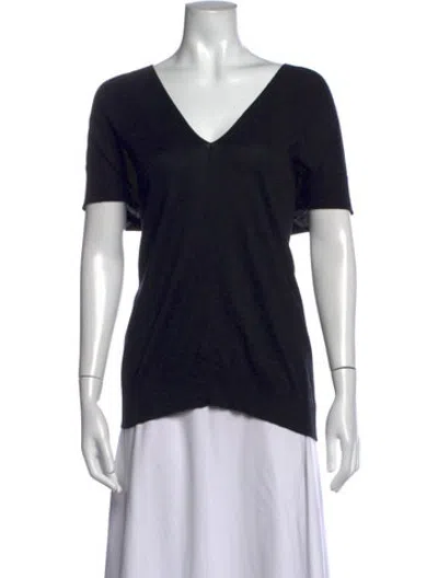 Pre-owned Plan C V-neck Sweater In Black