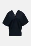 Plan C V-neck Top In Black