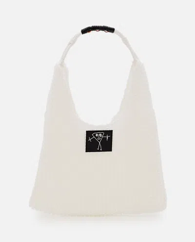 Plan C White Knitted Tote