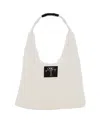 Plan C White Mesh Design Shopper Bag In White