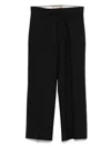 Plan C Wide Leg Pants In Black