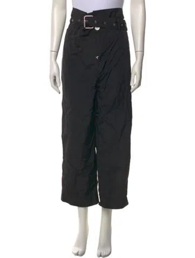 Pre-owned Plan C Wide Leg Pants In Black