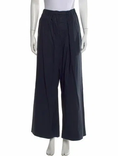 Pre-owned Plan C Wide Leg Pants In Blue