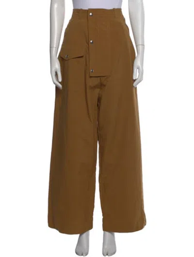 Pre-owned Plan C Wide Leg Pants In Neutrals