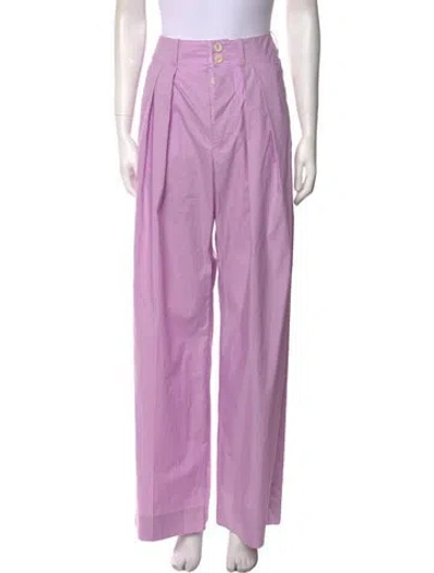 Pre-owned Plan C Wide Leg Pants In Purple