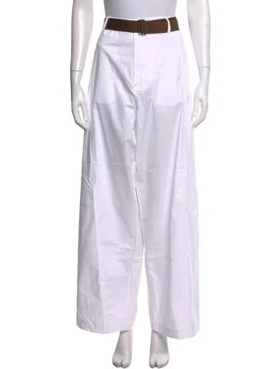 Pre-owned Plan C Wide Leg Pants W/ Tags In White