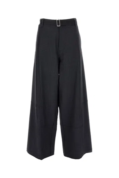 PLAN C WIDE-LEG VIRGIN WOOL TROUSERS