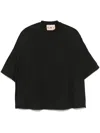 Plan C Cotton T-shirt In ブラック