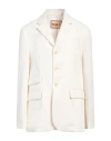Plan C Woman Blazer White Size 6 Cotton In White