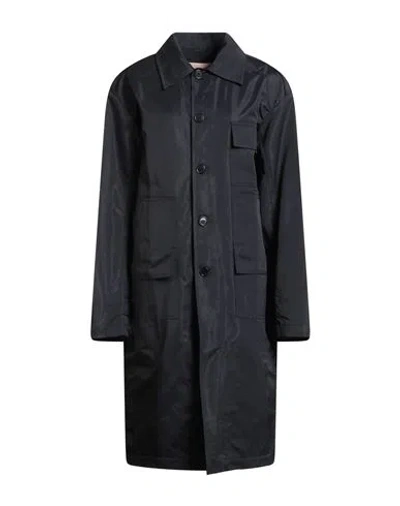 Plan C Woman Jacket Midnight Blue Size 8 Polyamide, Cotton, Polyester In Black
