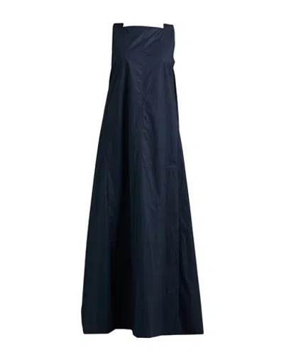 Plan C Woman Maxi Dress Midnight Blue Size 8 Cotton