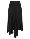 Plan C Multi-panel Midi Skirt In Black