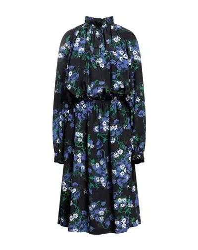 Plan C Woman Midi Dress Black Size 10 Silk