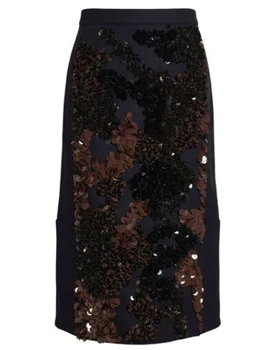 Plan C Woman Midi Skirt Midnight Blue Size 4 Virgin Wool, Polyamide, Recycled Wool