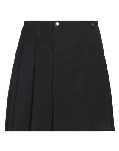 Plan C Woman Mini Skirt Midnight Blue Size 8 Wool