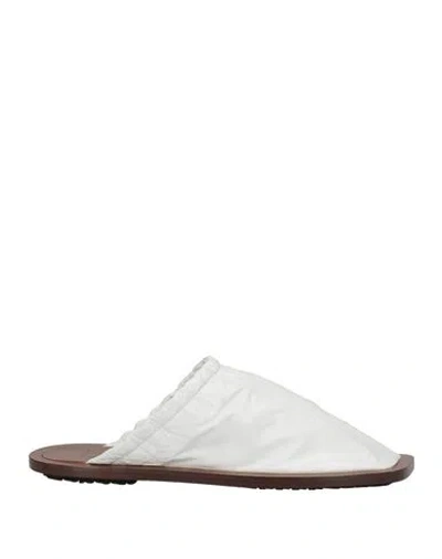 Plan C Woman Mules & Clogs White Size 6 Soft Leather