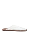 Plan C Woman Mules & Clogs White Size 7 Leather In White