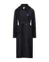 Plan C Woman Overcoat & Trench Coat Midnight Blue Size 8 Polyester, Wool, Polyurethane, Elastane, Vi In Blue