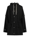 PLAN C PLAN C WOMAN OVERCOAT & TRENCH COAT BLACK SIZE 8 POLYESTER, COTTON