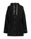 Plan C Woman Overcoat & Trench Coat Black Size 8 Polyester, Cotton In Black