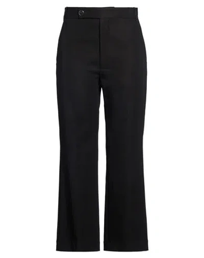 Plan C Woman Pants Black Size 0 Cotton