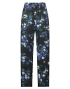 Plan C Woman Pants Midnight Blue Size 6 Polyester In Black