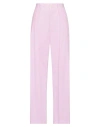 Plan C Woman Pants Pink Size 6 Cotton