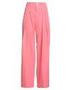 Plan C Woman Pants Pink Size 8 Cotton In Pink