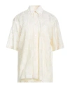 Plan C Woman Shirt Cream Size 4 Cotton, Elastane In White