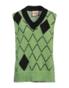 Plan C Woman Sweater Green Size 8 Mohair Wool, Polyamide, Wool In Green