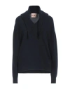 Plan C Woman Sweater Midnight Blue Size 6 Wool, Cashmere