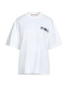 Plan C Woman T-shirt White Size M Cotton, Elastane In White