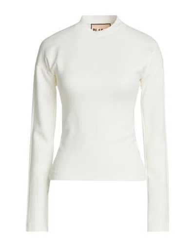Plan C Woman T-shirt Ivory Size S Cotton, Polyester, Elastane In White