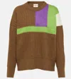 Plan C Wool And Cashmere Sweater In Brown