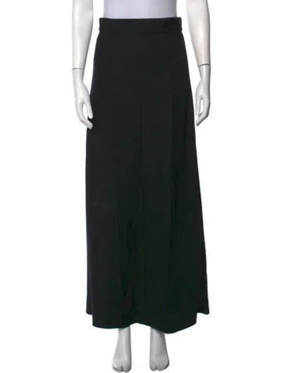 Pre-owned Plan C Wool Long Skirt In Black