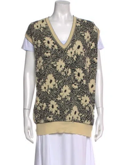 Pre-owned Plan C Wool Printed Sweater In Neutral